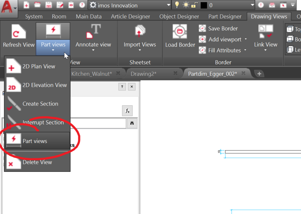 screenshot of imos iX